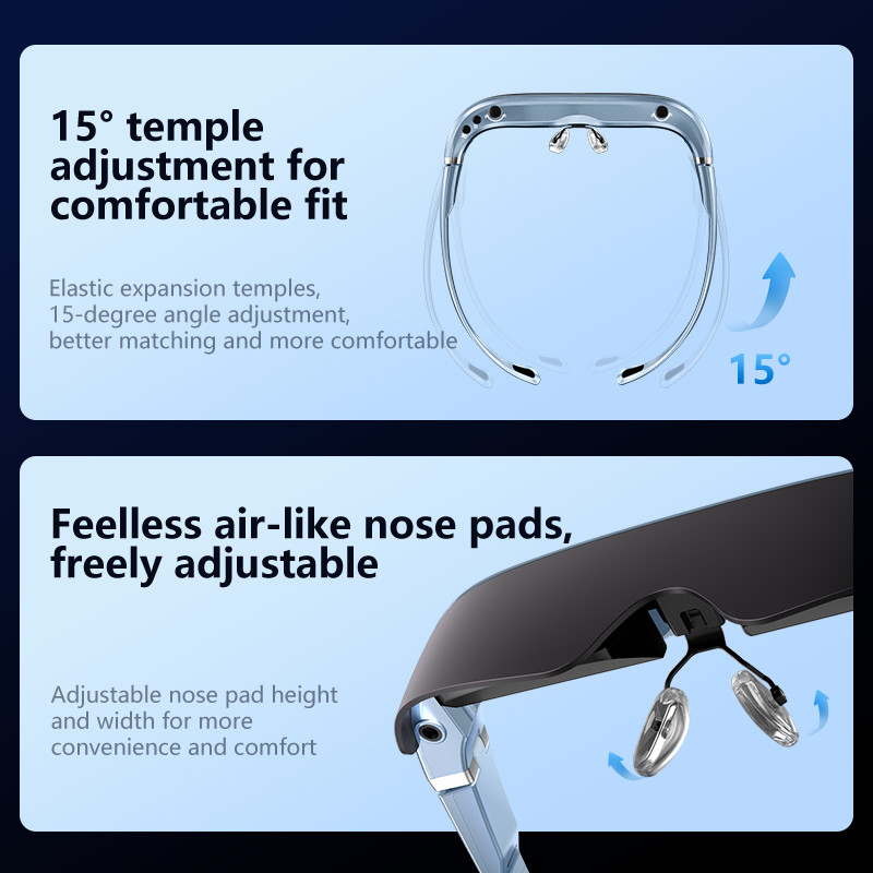 ENMESI V30 USB Type C AR умные очки 1920 * 1080 AR Диоптер с установленным на голове дисплеем